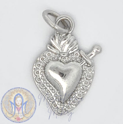 Single Dagger Sacred Heart Pendant (Sample Sale)