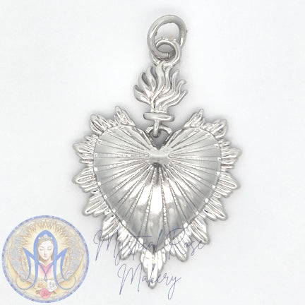 Flames of Light Sacred Heart Pendant (Sample Sale)