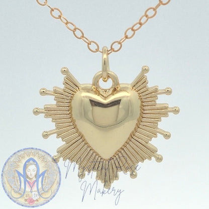 Rays of Light Sacred Heart Pendant