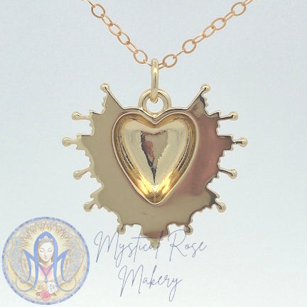Rays of Light Sacred Heart Pendant