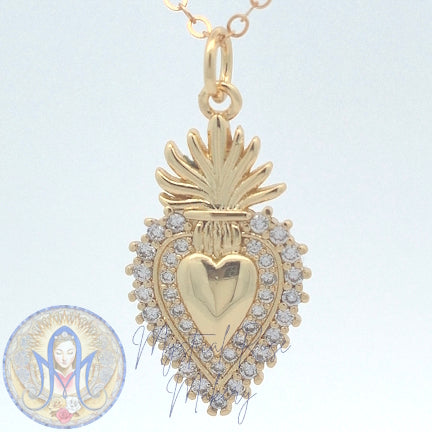 Illuminated Sacred Heart Pendant (Sample Sale)