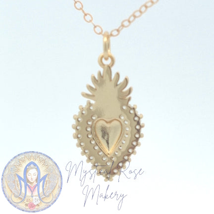 Illuminated Sacred Heart Pendant (Sample Sale)