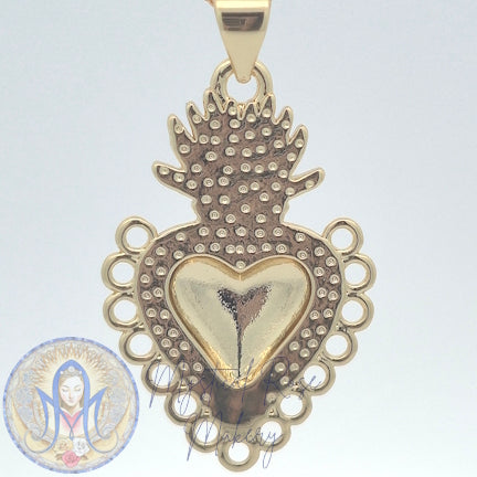 Sacred Heart with Loops Pendant (Sample Sale)