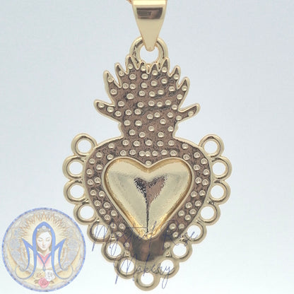 Sacred Heart with Loops Pendant
