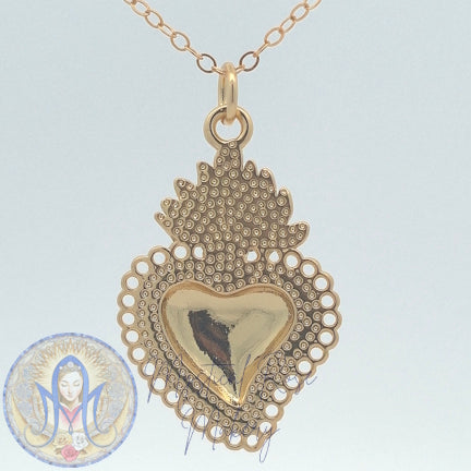 Lace Sacred Heart Pendant (Smaller Size) (Sample Sale)